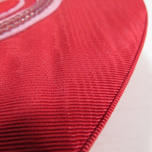 Red fabric covered heart shaped box, Great Valentine's Gift Box - Picture 4 of 8